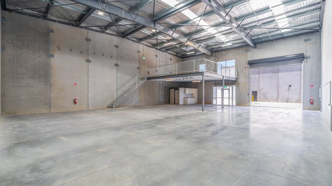 E-Hub Estate, Raceview — full-height precast and open roller door