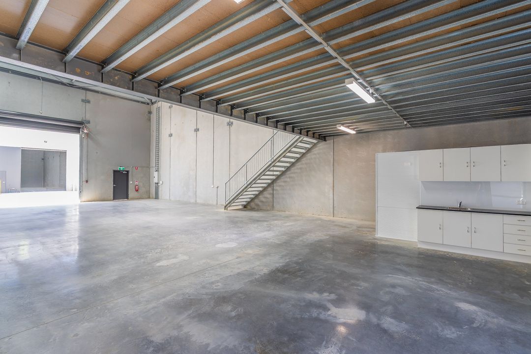E-Hub Estate, Raceview — the fitted office and amenity end of a unit