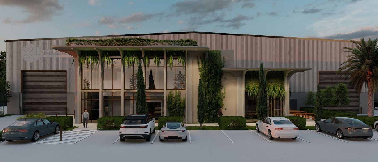 Swanbank, Ipswich — the front elevation of the proposed manufacturing facility, concept render
