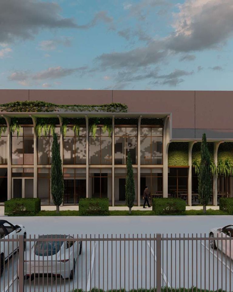 Swanbank, Ipswich — the front elevation of the proposed facility, concept render