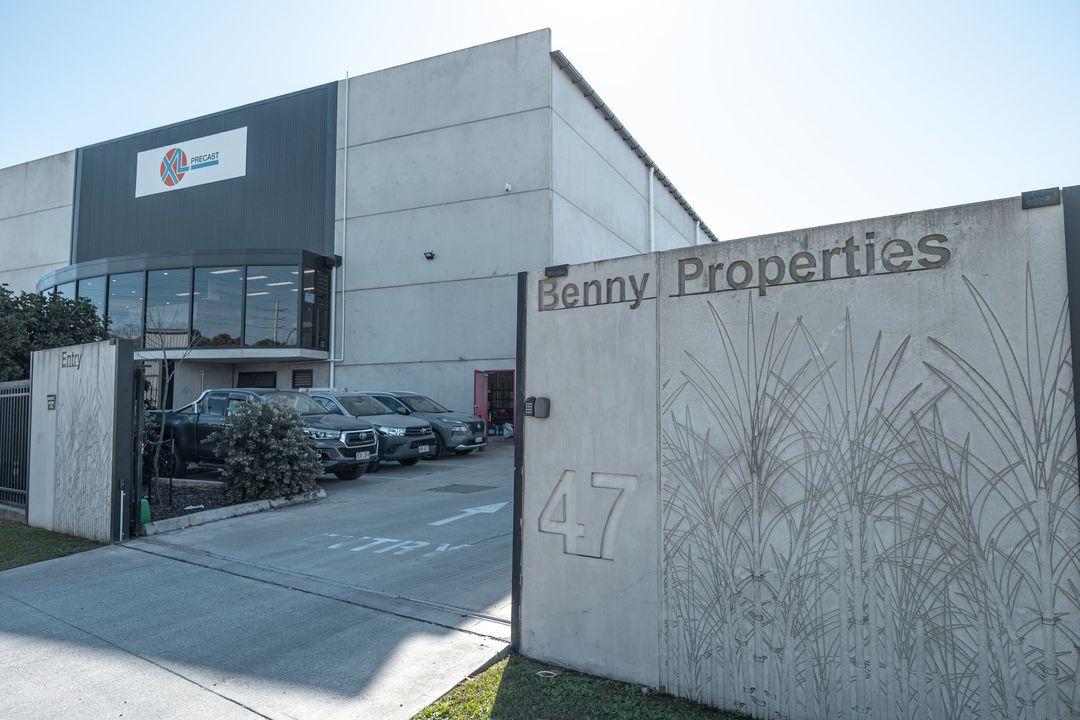 Yatala, Gold Coast — the precast entry wall cast with the Benny Properties name