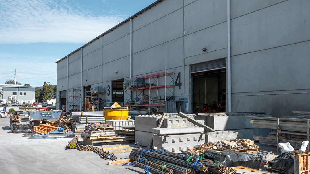 Yatala, Gold Coast — the loading-bay elevation and hardstand